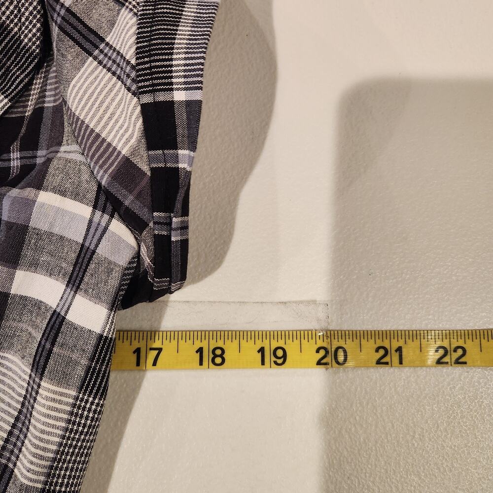 Vintage Charlotte Ruse Black White Plaid Peplum Blazer Size Medium Y2K Academia - Picture 6 of 9